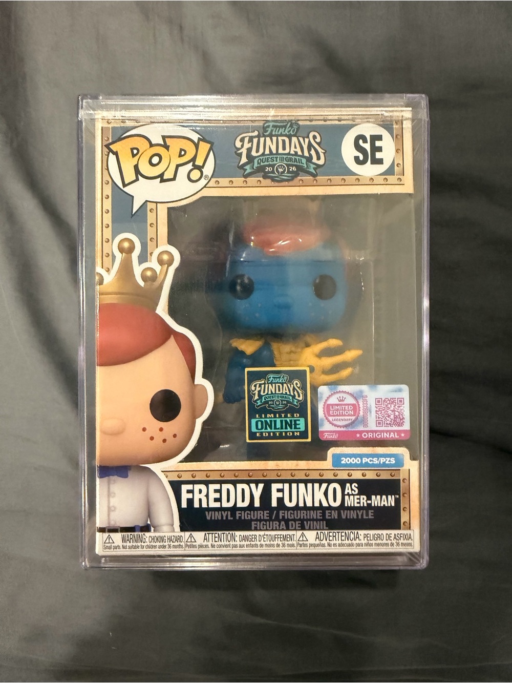 Funko Freddy Funko as Mer-Man Vinyl Figure - Blue & Orange & Yellow